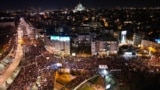 Serbia--Belgrad--Blockade of Autokomanda, one of the key roads in Belgrade